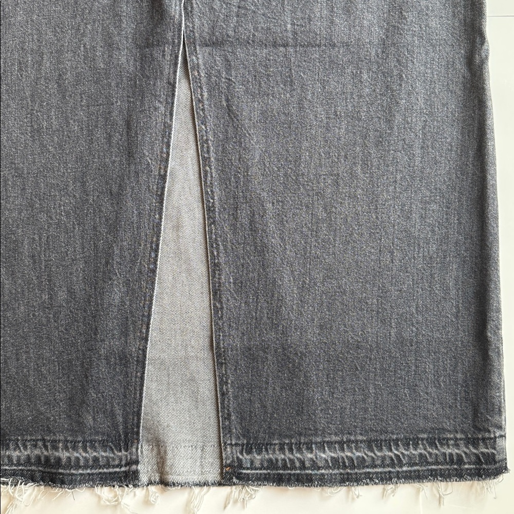 Women’s Levi's Dark Charcoal Gray Denim Collection Maxi Skirt READ DESCRIPTION - Picture 16 of 16